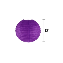 Mega Crafts - 10" Round Paper Lantern - Purple