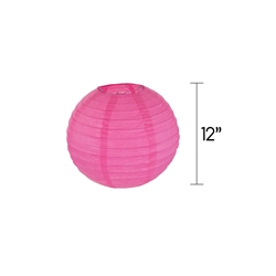 Mega Crafts - 12" Round Paper Lantern - Pink