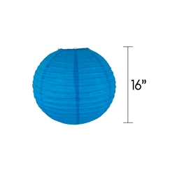 Mega Crafts - 16" Round Paper Lantern - Blue