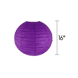 Mega Crafts - 16" Round Paper Lantern - Purple