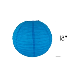 Mega Crafts - 18" Round Paper Lantern - Blue