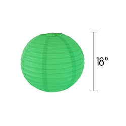Mega Crafts - 18" Round Paper Lantern - Green