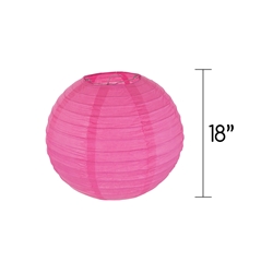 Mega Crafts - 18" Round Paper Lantern - Pink