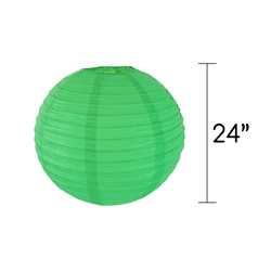Mega Crafts - 24" Round Paper Lantern - Green