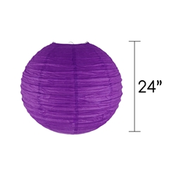 Mega Crafts - 24" Round Paper Lantern - Purple