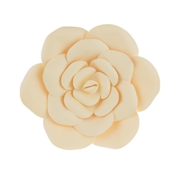 Mega Crafts - 12" Paper Craft Pedal Flower - Ivory