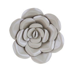 Mega Crafts - 12" Paper Craft Pedal Flower - Silver