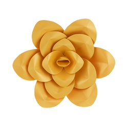 Mega Crafts - 12" Paper Craft Pedal Flower - Gold