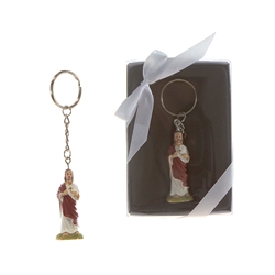 Mega Favors - Jesus Poly Resin Key Chain in Gift Box