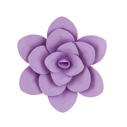 Mega Crafts - 12" Paper Craft Pedal Flower - Lavender