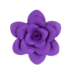 Mega Crafts - 12" Paper Craft Pedal Flower - Purple