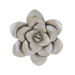 Mega Crafts - 12" Paper Craft Pedal Flower - Silver