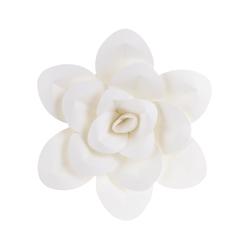 Mega Crafts - 12" Paper Craft Pedal Flower - White
