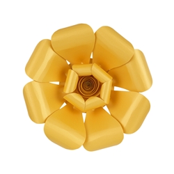 Mega Crafts - 12" Paper Craft Pedal Flower - Gold