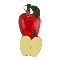 Mega Favors - Large Double Fruit Poly Resin Plaque - Red Apples