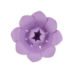 Mega Crafts - 12" Paper Craft Pedal Flower - Lavender