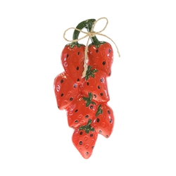 Mega Favors - Double Fruit Poly Resin Plaque - Strawberries