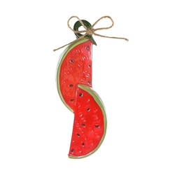 Mega Favors - Double Fruit Poly Resin Plaque - Watermelons