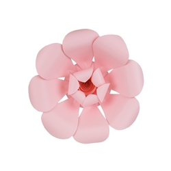 Mega Crafts - 12" Paper Craft Pedal Flower - Pink