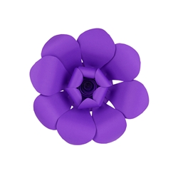 Mega Crafts - 12" Paper Craft Pedal Flower - Purple