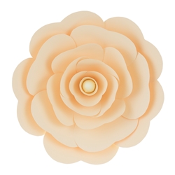 Mega Crafts - 16" Paper Craft Pedal Flower - Ivory