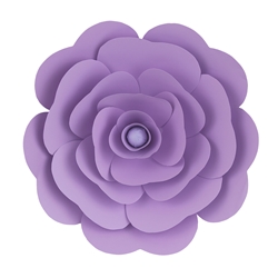 Mega Crafts - 16" Paper Craft Pedal Flower - Lavender