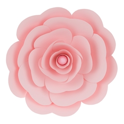 Mega Crafts - 16" Paper Craft Pedal Flower - Pink