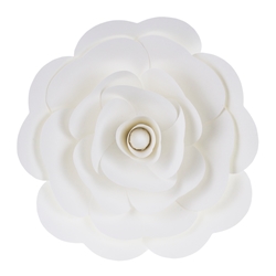 Mega Crafts - 16" Paper Craft Pedal Flower - White