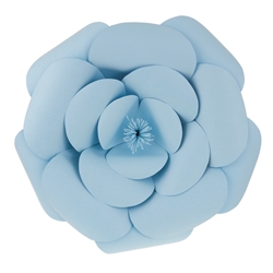 Mega Crafts - 16" Paper Craft Pedal Flower - Aqua