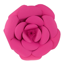 Mega Crafts - 16" Paper Craft Pedal Flower - Fuchsia