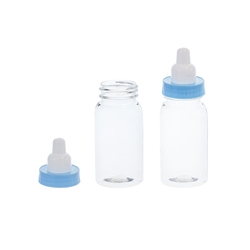 Mega Favors - 4.5" Decorative Plastic Baby Bottle - Blue