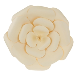 Mega Crafts - 16" Paper Craft Pedal Flower - Ivory