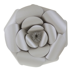 Mega Crafts - 16" Paper Craft Pedal Flower - Silver