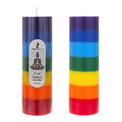 Mega Candles - 3" x 9" Unscented Round Pillar Candle - Asst