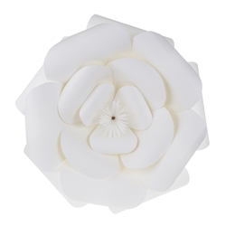 Mega Crafts - 16" Paper Craft Pedal Flower - White