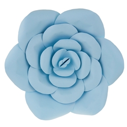 Mega Crafts - 16" Paper Craft Pedal Flower - Aqua