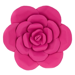 Mega Crafts - 16" Paper Craft Pedal Flower - Fuchsia