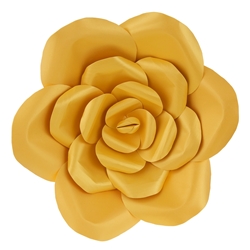 Mega Crafts - 16" Paper Craft Pedal Flower - Gold