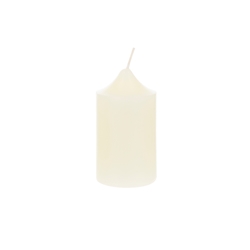 Mega Candles - 2" x 3" Unscented Round Dome Top Pillar Candle - Ivory