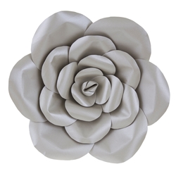 Mega Crafts - 16" Paper Craft Pedal Flower - Silver