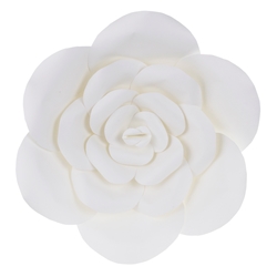 Mega Crafts - 16" Paper Craft Pedal Flower - White