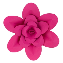 Mega Crafts - 16" Paper Craft Pedal Flower - Fuchsia