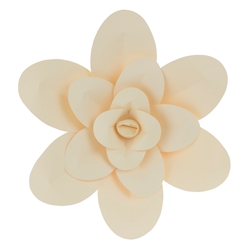 Mega Crafts - 16" Paper Craft Pedal Flower - Ivory