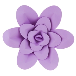 Mega Crafts - 16" Paper Craft Pedal Flower - Lavender