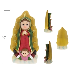 Mega Favors - 10" Baby Guadalupe Statue Poly Resin