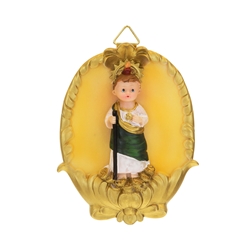 Mega Favors - Baby St. Judas Statue Poly Resin Round Plaque