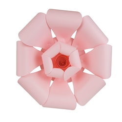 Mega Crafts - 16" Paper Craft Pedal Flower - Pink