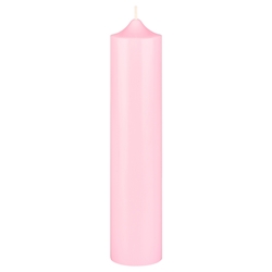 Mega Candles - 2" x 9" Unscented Round Bell Top Pillar Candle - Pink