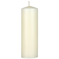 Mega Candles - 2" x 6" Unscented Domed Top Pillar Candle - Ivory