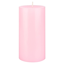Mega Candles - 3" x 6" Unscented Round Pillar Candle - Pink